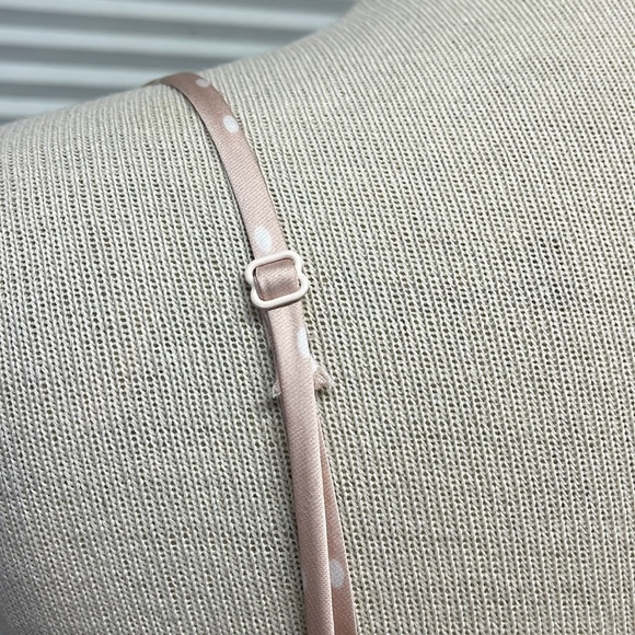 Lulus NWT Spot in My Heart Pink Polka Dot Satin Cowl Neck Mini Dress Size Large - Picture 10 of 13